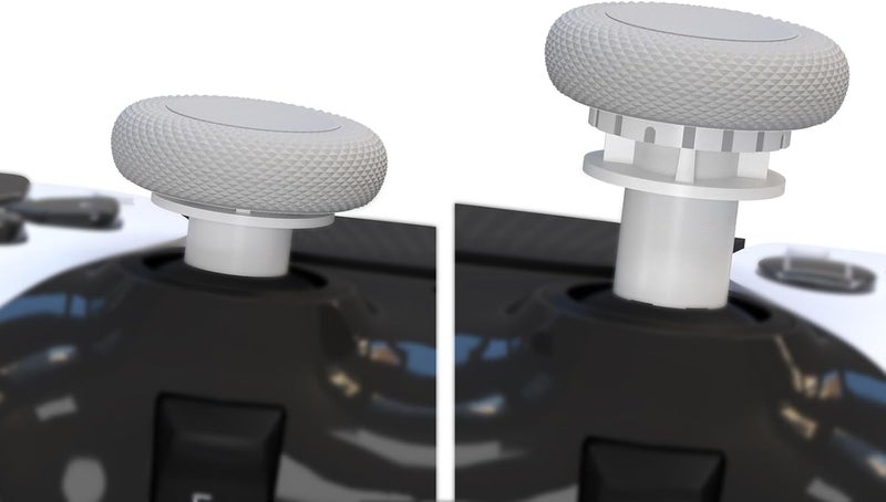 EXknight عصا التحكم Freaks لجهاز DualSense Edge، عصي قابلة للتعديل في الارتفاع لجهاز التحكم PS5 Pro، 1 منخفضة الارتفاع (2 ارتفاعات)، 1 متوسطة الارتفاع (4 ارتفاعات)، 1 مرتفعة الارتفاع (4 ارتفاعات) (أبيض) - Image 5
